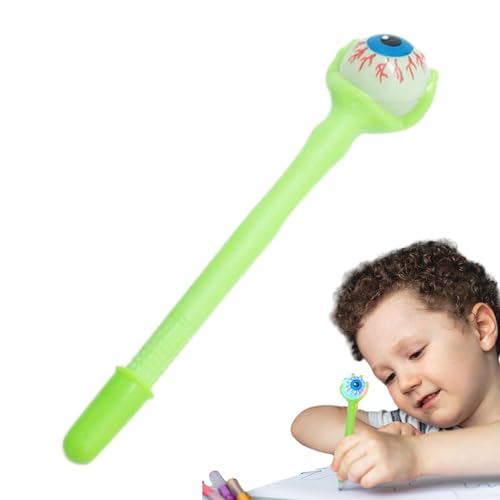 Zvn Zojne Leuchtender Kugelschreiber, Spoof Eyeball Kugelschreiber, Mehrzweck-Eyeball-Cartoon-Stift für Themenpartys, Spukhäuser, Halloween-Feiern, Maskerade-Partys von Zvn Zojne