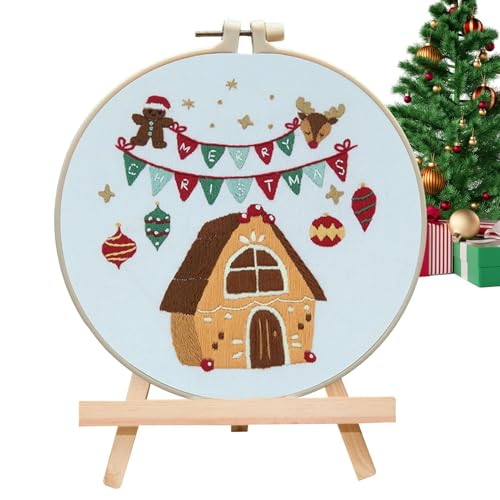 Zvn Zojne Weihnachtsstickerei-Kits, Winter-Stickset, Sticksets für Weihnachtsornamente für Anfänger, exquisite Weihnachtshandwerksbedarf, Webzubehör für Liebhaber, Freunde Zvn Zojne Weihnachtsstickerei-Kits, Winter-Stickset, Sticksets für Weihnachtsornamente für Anfänger, exquisite Weihnachtshandwerksbedarf, Webzubehör für Liebhaber, Freunde von Zvn Zojne