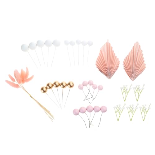 1 Set Blumen-Schaumstoff-Kuchenaufsätze, Mehrzweck-Kuchenaufsätze, Dekoration für Hochzeit, Geburtstag, Party 1 Set Blumen-Schaumstoff-Kuchenaufsätze, Mehrzweck-Kuchenaufsätze, Dekoration für Hochzeit, Geburtstag, Party von ZwaitL