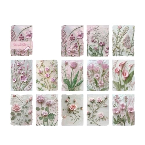 23 Blatt geprägtes Papier mit Blumenprägung, dekorative Blätter, Scrapbooking, Dekoration, Zubehör für Tagebuch, Fotoalbum, Bastelprojekt, geprägt 23 Blatt geprägtes Papier mit Blumenprägung, dekorative Blätter, Scrapbooking, Dekoration, Zubehör für Tagebuch, Fotoalbum, Bastelprojekt, geprägt von ZwaitL