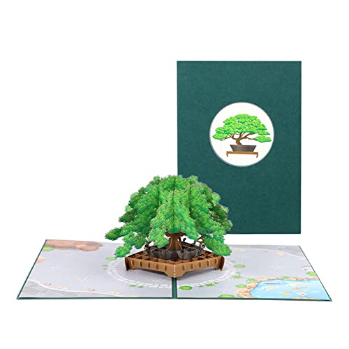 3D-Karte, Kiefernbaum-Grußkarten für Gäste, Erwachsene, Kinder, alle Anlässe, Neujahr, Einweihungsfeier, mit Umschlag 3D-Karte, Kiefernbaum-Grußkarten für Gäste, Erwachsene, Kinder, alle Anlässe, Neujahr, Einweihungsfeier, mit Umschlag von ZwaitL