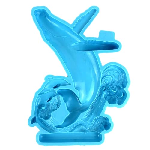 3D-Silikonform mit kleinen Delfinen, geeignet für Epoxidharz, Schmuckherstellung, Heimdekoration von ZwaitL