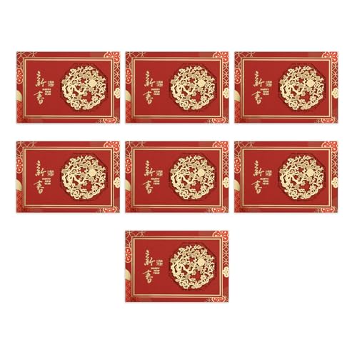7 x 3D-Popup-Chinesische Neujahrskarten 2025 Jahr der Schlange Neujahrskarten für Familie, Freunde, Kinder 7 x 3D-Popup-Chinesische Neujahrskarten 2025 Jahr der Schlange Neujahrskarten für Familie, Freunde, Kinder von ZwaitL