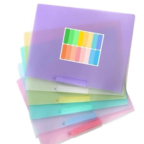 Dokumentenmappe, Briefgröße, 22,9 x 30,5 cm, wasserabweisend, Dokumenten-Organizer mit drehbarem Clip, hält 200 Blatt, Klassenzimmer-Zubehör, bunte Ordner, 6 Stück Dokumentenmappe, Briefgröße, 22,9 x 30,5 cm, wasserabweisend, Dokumenten-Organizer mit drehbarem Clip, hält 200 Blatt, Klassenzimmer-Zubehör, bunte Ordner, 6 Stück von ZwaitL