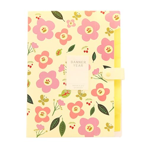 Fächermappe mit 6 Fächern, Blumenmuster, Sortiermappe, erweiterbarer Dokumenten-Organizer, 325 x 240 mm, Blumenmuster Fächermappe mit 6 Fächern, Blumenmuster, Sortiermappe, erweiterbarer Dokumenten-Organizer, 325 x 240 mm, Blumenmuster von ZwaitL