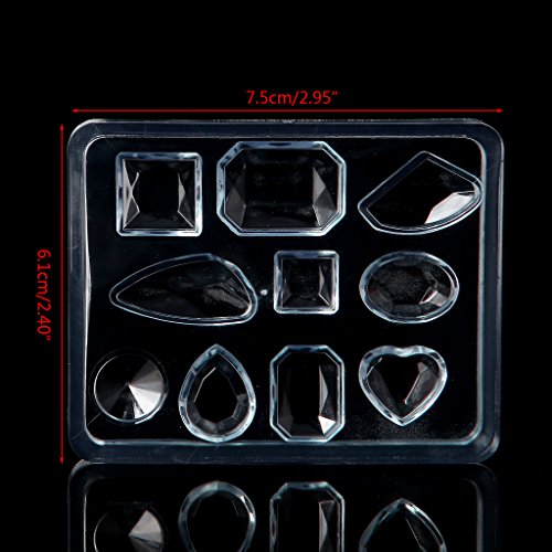 Geometrische Schmuckform, handgefertigt, für Halsketten, Anhänger, Ohrringe, Silikonharz, Formen für Epoxidharz, Kunst, Handwerk, Dekoration von ZwaitL