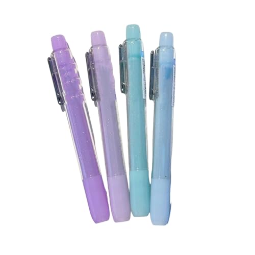 Glitzernde Textmarker, Keilspitze, schnell trocknend, Marker für Notizbuch, Planer, Kalender, Notizen, Hervorheben, fluoreszierende Textmarker, 4 Stück Glitzernde Textmarker, Keilspitze, schnell trocknend, Marker für Notizbuch, Planer, Kalender, Notizen, Hervorheben, fluoreszierende Textmarker, 4 Stück von ZwaitL