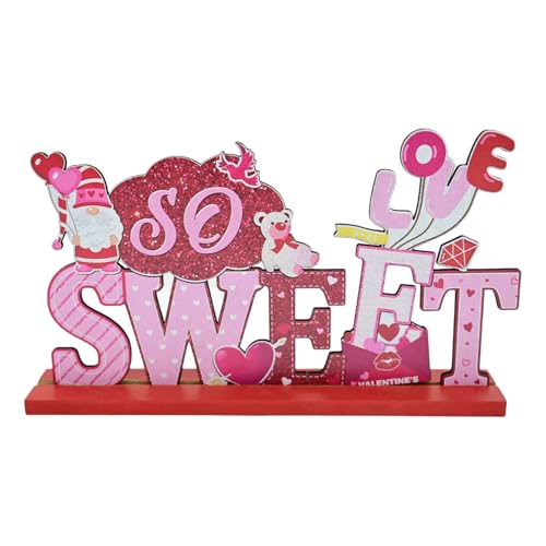 Künstlerische Holzschnitzerei Desktop Ornament Valentinstag Dekoration Festival Tischbedarf Hochzeit Party Zubehör von ZwaitL