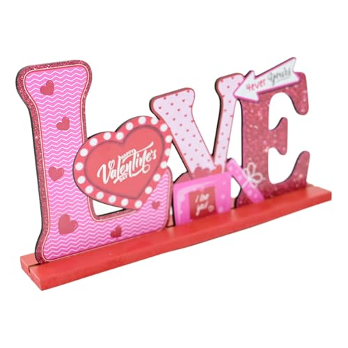 Künstlerische Holzschnitzerei Desktop Ornament Valentinstag Dekoration Festival Tischbedarf Hochzeit Party Zubehör von ZwaitL