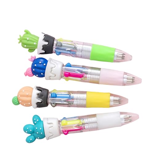 Mehrfarbiger Kugelschreiber, 4-in-1-Kugelschreiber, 0,7 mm Spitze für Farbcodierung, Journaling, Büro, Schreibbedarf, bequemer Griff, Schreibwerkzeug, 4 Stück Mehrfarbiger Kugelschreiber, 4-in-1-Kugelschreiber, 0,7 mm Spitze für Farbcodierung, Journaling, Büro, Schreibbedarf, bequemer Griff, Schreibwerkzeug, 4 Stück von ZwaitL