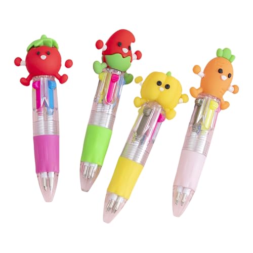 Mehrfarbiger Kugelschreiber, 4-in-1-Kugelschreiber, 0,7 mm Spitze für Farbcodierung, Journaling, Büro, Schreibbedarf, bequemer Griff, Schreibwerkzeug, 4 Stück Mehrfarbiger Kugelschreiber, 4-in-1-Kugelschreiber, 0,7 mm Spitze für Farbcodierung, Journaling, Büro, Schreibbedarf, bequemer Griff, Schreibwerkzeug, 4 Stück von ZwaitL