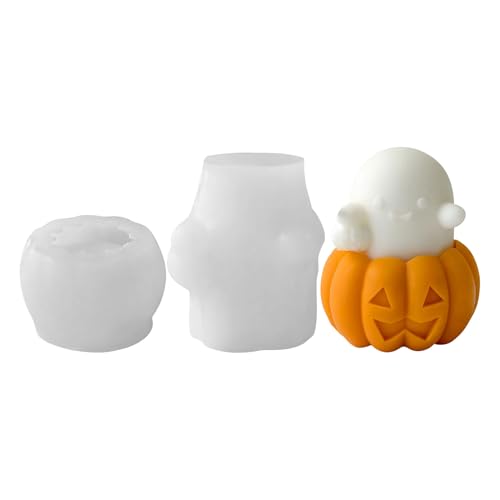 Mehrzweck-Silikonform-Set für detaillierte Spirituosen-Kürbis-Seifenherstellung und unheimliche Party-Dekoration, Halloween-Silikonform von ZwaitL