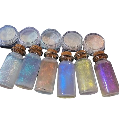 Multifunktionales Glitzerpulver, Schmuckherstellung, lebendige Farben für Harzherstellung, Bastelarbeiten, Glitzerpulver von ZwaitL