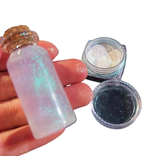 Multifunktionales Glitzerpulver, Schmuckherstellung, lebendige Farben für Harzherstellung, Bastelarbeiten, Glitzerpulver von ZwaitL