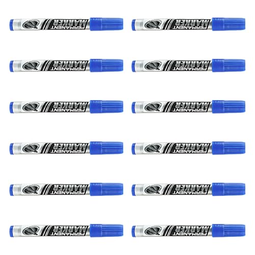 Permanentmarker mit feiner Spitze, 0,7 mm, zum Beschriften, Schreiben auf Papierscheiben, Logistik, Verpackung, Bürobedarf, Logistikmarker, 12 Stück Permanentmarker mit feiner Spitze, 0,7 mm, zum Beschriften, Schreiben auf Papierscheiben, Logistik, Verpackung, Bürobedarf, Logistikmarker, 12 Stück von ZwaitL