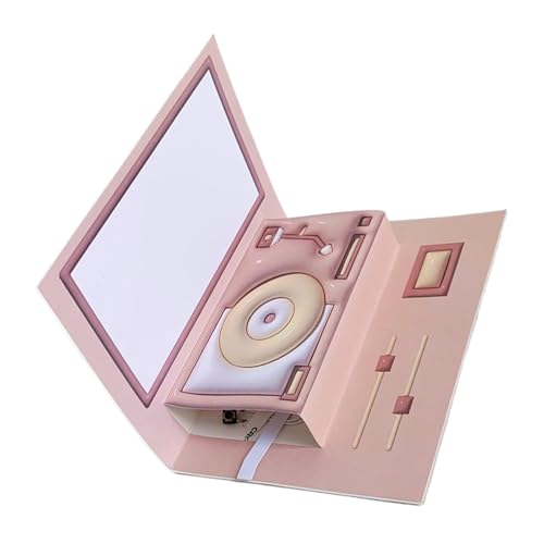 Popup-Karte zum Muttertag, 3D-Phonograph, Pop-Up-Geburtstagskarten mit Umschlag und abnehmbarer Notiz für Frauen, Mädchen, Großmutter von ZwaitL
