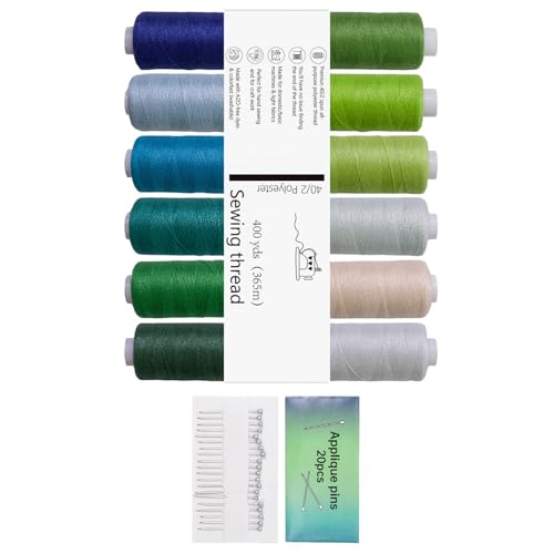 Robustes Polyester-Nähgarn-Kollektion, 12 tiefe Töne für Quilten, Stickereien und Stoffhandwerk, Polyester-Nähgarn-Set Robustes Polyester-Nähgarn-Kollektion, 12 tiefe Töne für Quilten, Stickereien und Stoffhandwerk, Polyester-Nähgarn-Set von ZwaitL