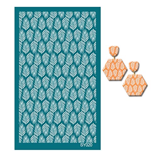Siebdruck-Schablonen für Ton, wiederverwendbar, Siebdruck zum Bedrucken von Ton, Schmuck, Ohrringen, Dekoration Siebdruck-Schablonen für Ton, wiederverwendbar, Siebdruck zum Bedrucken von Ton, Schmuck, Ohrringen, Dekoration von ZwaitL