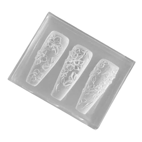 Silikon-Nagelschablone für Dekorationen, geprägte Nägel, Zubehör, Herstellung von Formen, praktisches Maniküre-Prägewerkzeug, Nagelstudio unverzichtbar von ZwaitL