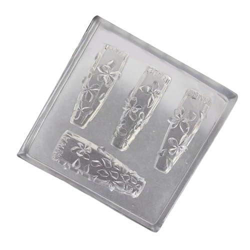 Silikon-Nagelschablone für Dekorationen, geprägte Nägel, Zubehör, Herstellung von Formen, praktisches Maniküre-Prägewerkzeug, Nagelstudio unverzichtbar Silikon-Nagelschablone für Dekorationen, geprägte Nägel, Zubehör, Herstellung von Formen, praktisches Maniküre-Prägewerkzeug, Nagelstudio unverzichtbar von ZwaitL