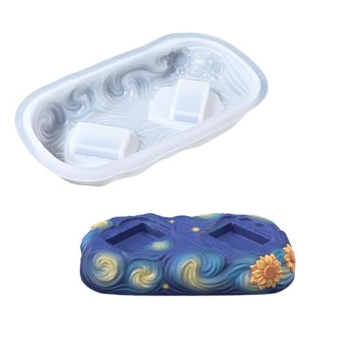 Silikonform mit Sonnenblumen-Motiv, mit Sockel und abnehmbarer Staffelei für handgefertigte Projekte, Kunstform Silikonform mit Sonnenblumen-Motiv, mit Sockel und abnehmbarer Staffelei für handgefertigte Projekte, Kunstform von ZwaitL