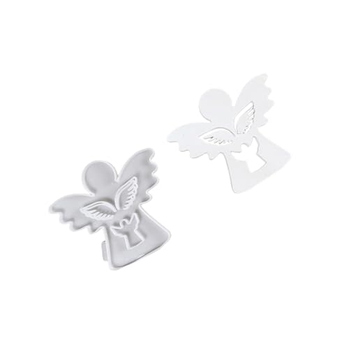 Silikonformen, Gips, Engelchen mit Herz, Stern, Ornament, Gießformen, handgefertigt, Epoxidharz, Engel mit Herz, Stern, Silikongusspflaster, Bastelbedarf von ZwaitL
