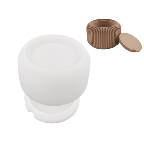 Vorratsglas-Formen, gestreift, für Räucherbrenner, Silikonformen, Tassenformen, Epoxidharz-Formen für Heimdekoration von ZwaitL
