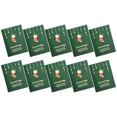Weihnachtsgrußkarten, Urlaubskarten mit Umschlag und Briefpapier, Neujahrskarte, Winterurlaub, Neujahrsset, 10 Stück Weihnachtsgrußkarten, Urlaubskarten mit Umschlag und Briefpapier, Neujahrskarte, Winterurlaub, Neujahrsset, 10 Stück von ZwaitL