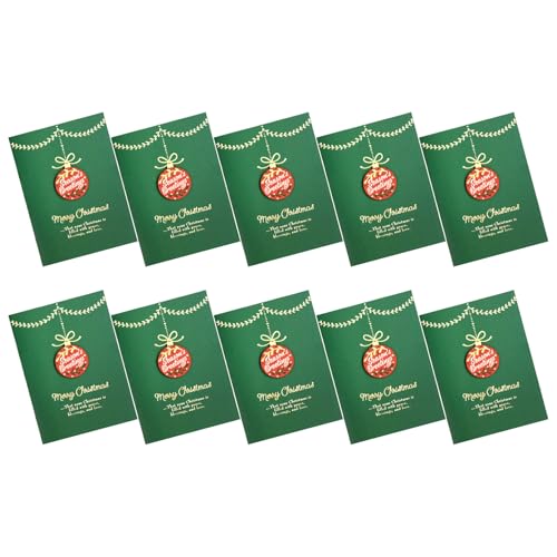 Weihnachtsgrußkarten, Urlaubskarten mit Umschlag und Briefpapier, Neujahrskarte, Winterurlaub, Neujahrsset, 10 Stück Weihnachtsgrußkarten, Urlaubskarten mit Umschlag und Briefpapier, Neujahrskarte, Winterurlaub, Neujahrsset, 10 Stück von ZwaitL
