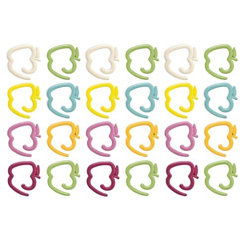 ZwaitL 24 Stück Obststich-Marker, Häkel-Verriegelung, Nähmarker, Ringe, Strickmarkierer zum Häkeln, Weben, Häkeln, Verschlussclip ZwaitL 24 Stück Obststich-Marker, Häkel-Verriegelung, Nähmarker, Ringe, Strickmarkierer zum Häkeln, Weben, Häkeln, Verschlussclip von ZwaitL