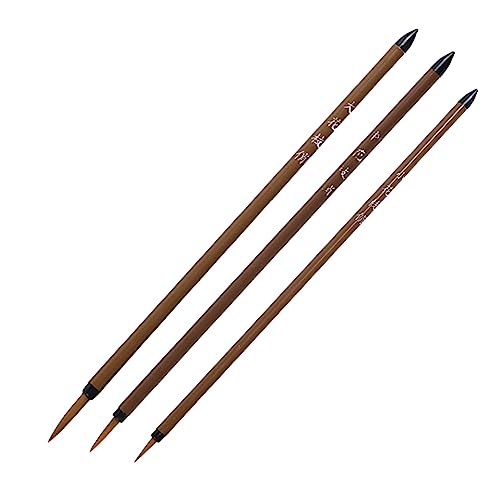 ZwaitL Chinesische Kalligraphie-Pinsel, Hakenlinie-Stift-Set für feine Kunst, Malen und Schreiben, feine Kunst, Malstift, vielseitig verwendbar, 3 Stück ZwaitL Chinesische Kalligraphie-Pinsel, Hakenlinie-Stift-Set für feine Kunst, Malen und Schreiben, feine Kunst, Malstift, vielseitig verwendbar, 3 Stück von ZwaitL