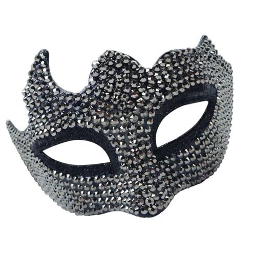 ZwaitL Einzigartige Strasssteine, halbes Gesicht, angenehm zu tragen, stilvolles Maskenzubehör für Halloween-Mottopartys ZwaitL Einzigartige Strasssteine, halbes Gesicht, angenehm zu tragen, stilvolles Maskenzubehör für Halloween-Mottopartys von ZwaitL
