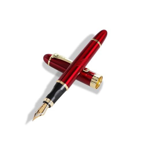 ZwaitL Kalligraphie-Stift, 0,5 mm, Füllfederhalter, Metall, Geschäft, glattes Schreiben, Unterschreiben, Schulbedarf zum Schreiben, Kalligraphie-Füllfederhalter, glattes Schreibwaren für Teenager ZwaitL Kalligraphie-Stift, 0,5 mm, Füllfederhalter, Metall, Geschäft, glattes Schreiben, Unterschreiben, Schulbedarf zum Schreiben, Kalligraphie-Füllfederhalter, glattes Schreibwaren für Teenager von ZwaitL