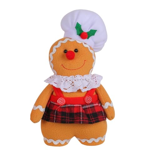 ZwaitL Lebkuchenmann, Plüschpuppe, Weihnachtskoch, Kekse, Mann, Weihnachtsdekoration, für Zuhause, Neujahr, Kinder ZwaitL Lebkuchenmann, Plüschpuppe, Weihnachtskoch, Kekse, Mann, Weihnachtsdekoration, für Zuhause, Neujahr, Kinder von ZwaitL