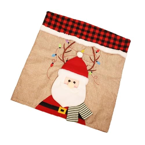 ZwaitL Stuhlbezug mit Feiertagsmotiv und klassischem Karomuster, hochwertige Materialien, weihnachtliche Tischdekoration, einfach zu installieren, Stuhlbezug-Set ZwaitL Stuhlbezug mit Feiertagsmotiv und klassischem Karomuster, hochwertige Materialien, weihnachtliche Tischdekoration, einfach zu installieren, Stuhlbezug-Set von ZwaitL