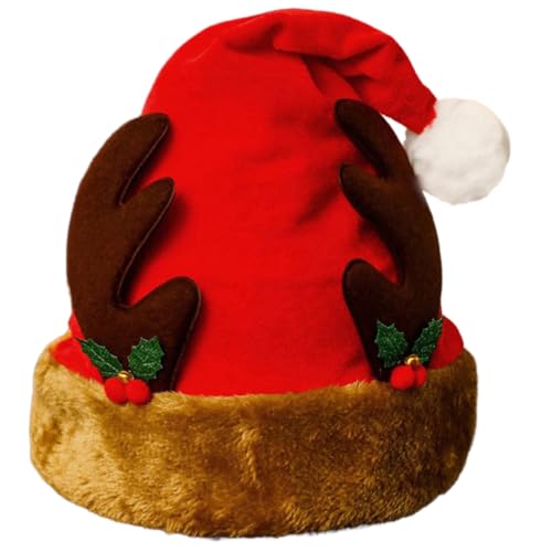 ZwaitL Vliesstoff mit Rentier, saisonale Party-Requisiten, Mütze, Weihnachtsmannmütze, Festival-Dekoration, weiche Wintermütze ZwaitL Vliesstoff mit Rentier, saisonale Party-Requisiten, Mütze, Weihnachtsmannmütze, Festival-Dekoration, weiche Wintermütze von ZwaitL