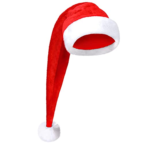 ZwaitL Weihnachten Party Hut Plüsch Nikolausmütze Lange Weihnachtsmütze Weihnachten Party Dekoration Lustige Mütze Nikolaus Kostüm ZwaitL Weihnachten Party Hut Plüsch Nikolausmütze Lange Weihnachtsmütze Weihnachten Party Dekoration Lustige Mütze Nikolaus Kostüm von ZwaitL