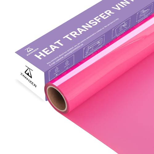 Zwanzer Wärmetransfer-Vinyl-Rollen – 30,5 x 366 cm, Neon-Pink zum Aufbügeln, Vinyl für Hemden, HTV-Vinyl für alle Schneidemaschinen, leicht zu schneiden und zu jäten, für HTV-Hitze-Vinyl-Design Zwanzer Wärmetransfer-Vinyl-Rollen – 30,5 x 366 cm, Neon-Pink zum Aufbügeln, Vinyl für Hemden, HTV-Vinyl für alle Schneidemaschinen, leicht zu schneiden und zu jäten, für HTV-Hitze-Vinyl-Design von Zwanzer