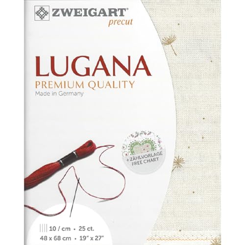 Zählstoff LUGANA Precut 25 ct. 3835 Farbe 1459 Löwenzahn, Handarbeitsstoff für Stickerei 48x68 cm Zählstoff LUGANA Precut 25 ct. 3835 Farbe 1459 Löwenzahn, Handarbeitsstoff für Stickerei 48x68 cm von Zweigart