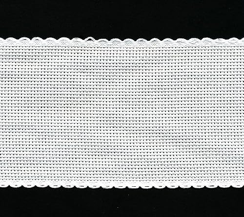 Zweigart Aida-Band in Antik-Weiß, 8 cm mit gewelltem Rand, 1 m Zweigart Aida-Band in Antik-Weiß, 8 cm mit gewelltem Rand, 1 m von Zweigart