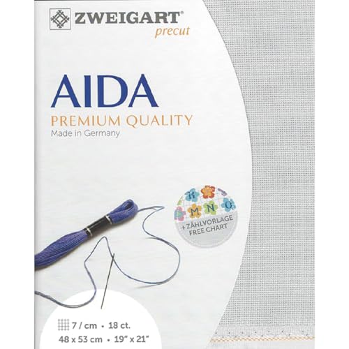 Zweigart Precut Fein-Aida 18 ct. col.705 Stoffzuschnitt, 48 x 68 cm Zweigart Precut Fein-Aida 18 ct. col.705 Stoffzuschnitt, 48 x 68 cm von Zweigart