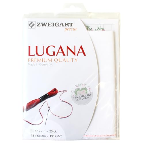 Zweigart Precut Lugana col.100 Stoffzuschnitt, 48 x 68 cm Zweigart Precut Lugana col.100 Stoffzuschnitt, 48 x 68 cm von Zweigart