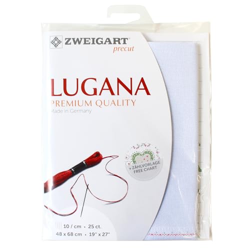 Zweigart Precut Lugana col.513 Stoffzuschnitt, 48 x 68 cm von Zweigart