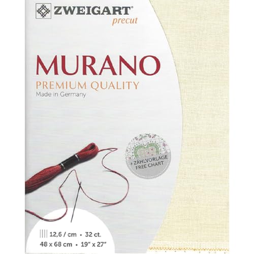 Zweigart Precut Murano Lugana col.99 Stoffzuschnitt, 48 x 68 cm Zweigart Precut Murano Lugana col.99 Stoffzuschnitt, 48 x 68 cm von Zweigart
