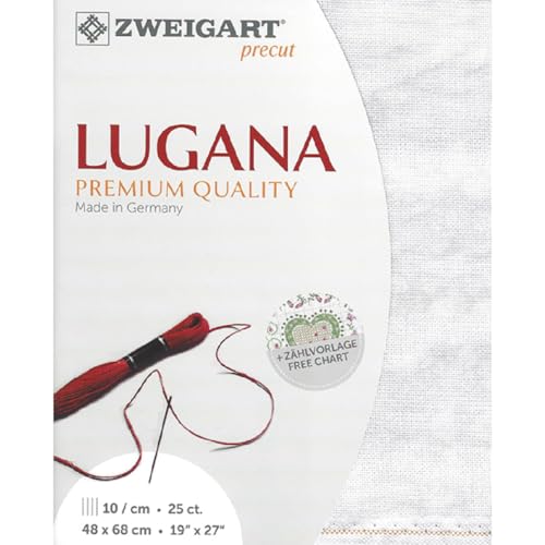 Zweigart Zählstoff LUGANA Precut 25 ct. 3835 Farbe 7139 Vintage marmor, Handarbeitsstoff für Stickerei 48x68 cm Zweigart Zählstoff LUGANA Precut 25 ct. 3835 Farbe 7139 Vintage marmor, Handarbeitsstoff für Stickerei 48x68 cm von Zweigart