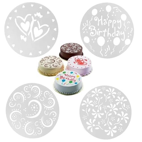 Zwenjuan Kuchenschablonen,4 Stück Blume Herz Spray Schablonen,Wiederverwendbare Kuchenbackschablonen,Torten Schablonen Tatoo Spray Schablonen für DIY Zuckerpulver Sieb Gebäck Spray Backwerkzeuge Zwenjuan Kuchenschablonen,4 Stück Blume Herz Spray Schablonen,Wiederverwendbare Kuchenbackschablonen,Torten Schablonen Tatoo Spray Schablonen für DIY Zuckerpulver Sieb Gebäck Spray Backwerkzeuge von Zwenjuan