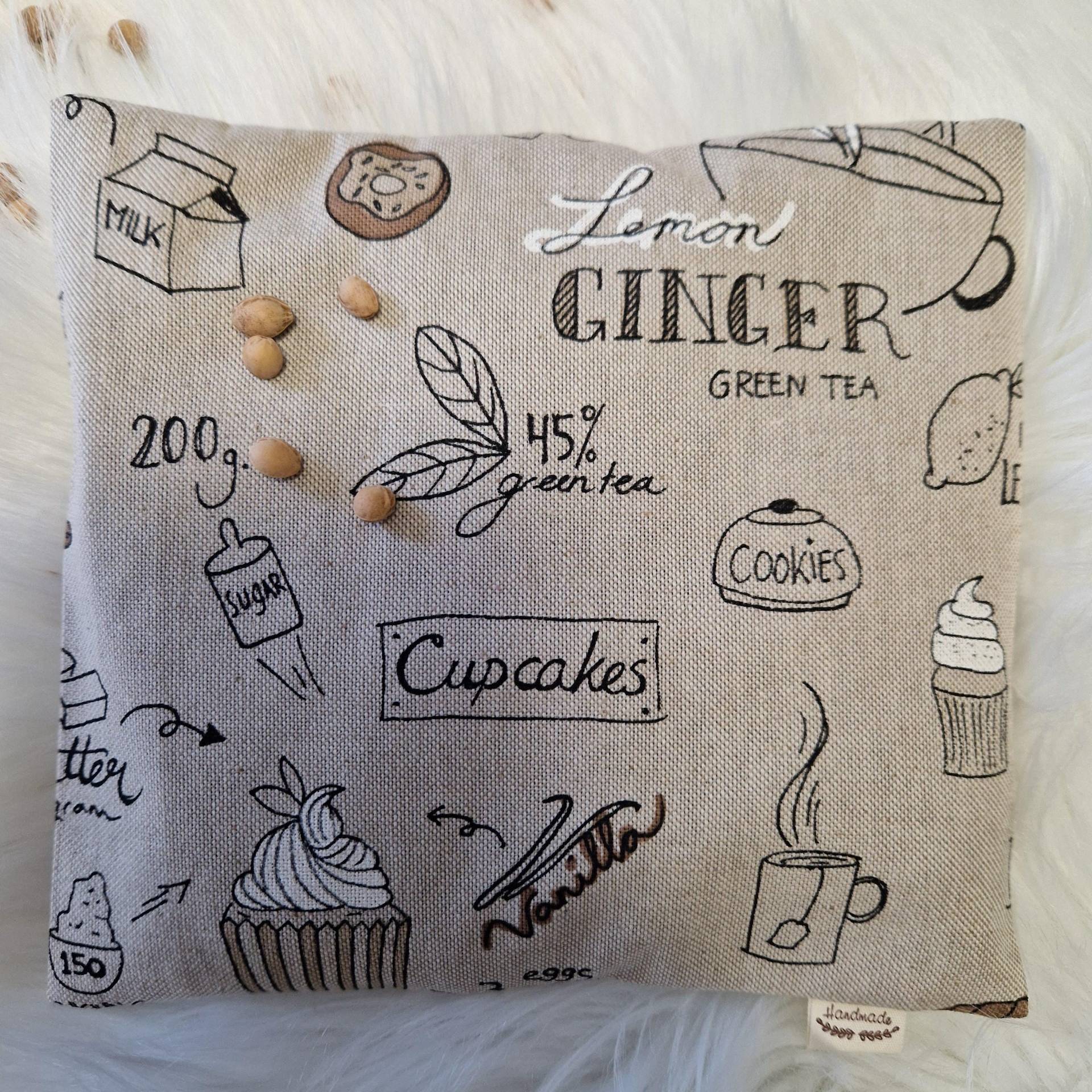 Kirschkernkissen Mit Extra Bezug Körnerkissen Wärmekissen Beige Braun Coffee 21x21 cm Kissen Und Oder Kirschkernkissen Mit Extra Bezug Körnerkissen Wärmekissen Beige Braun Coffee 21x21 cm Kissen Und Oder von Zwergennaehstube
