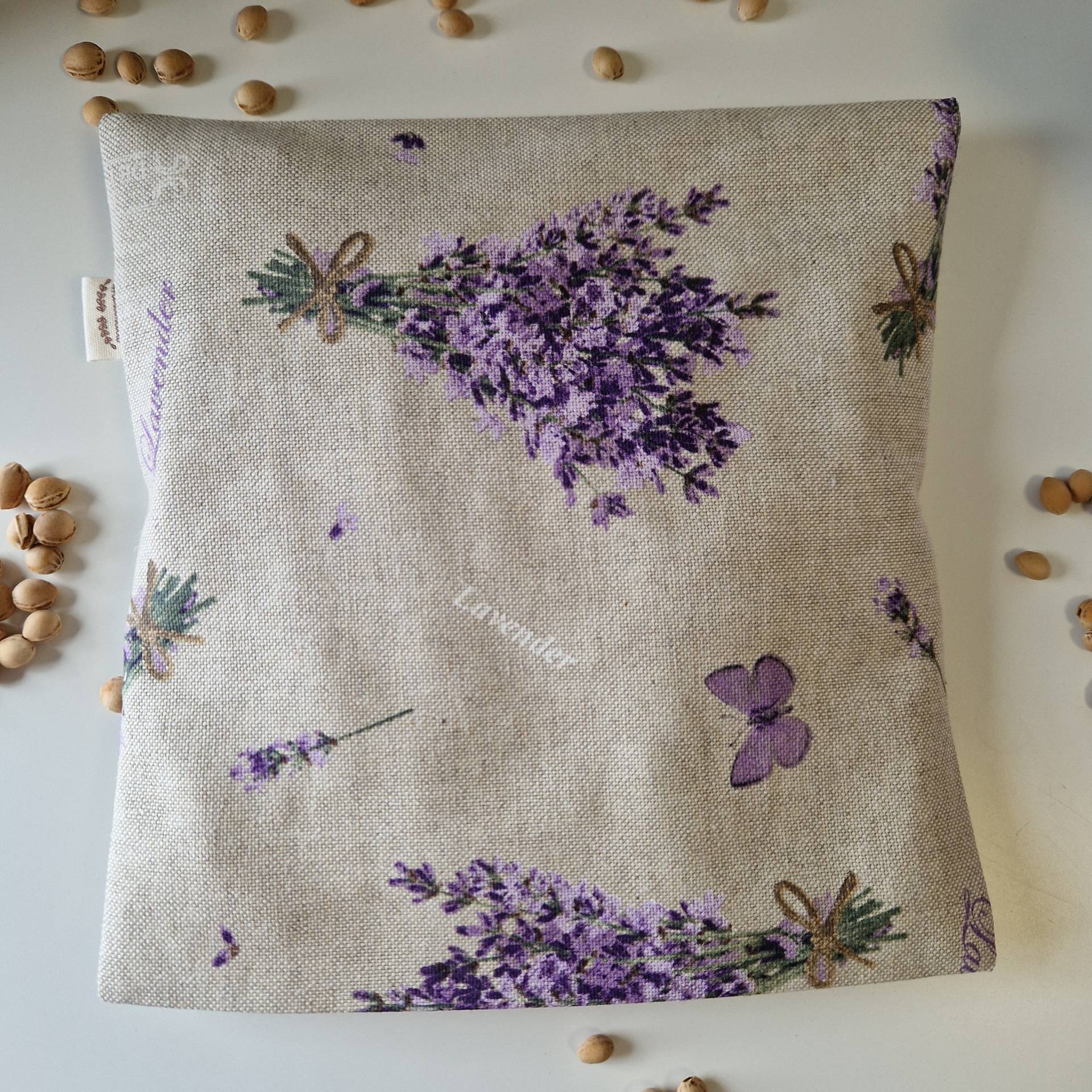 Kirschkernkissen Mit Extra Bezug Körnerkissen Wärmekissen Lavendel Beige Lila Ca. 21x21 cm Kissen Und Oder Kirschkernkissen Mit Extra Bezug Körnerkissen Wärmekissen Lavendel Beige Lila Ca. 21x21 cm Kissen Und Oder von Zwergennaehstube