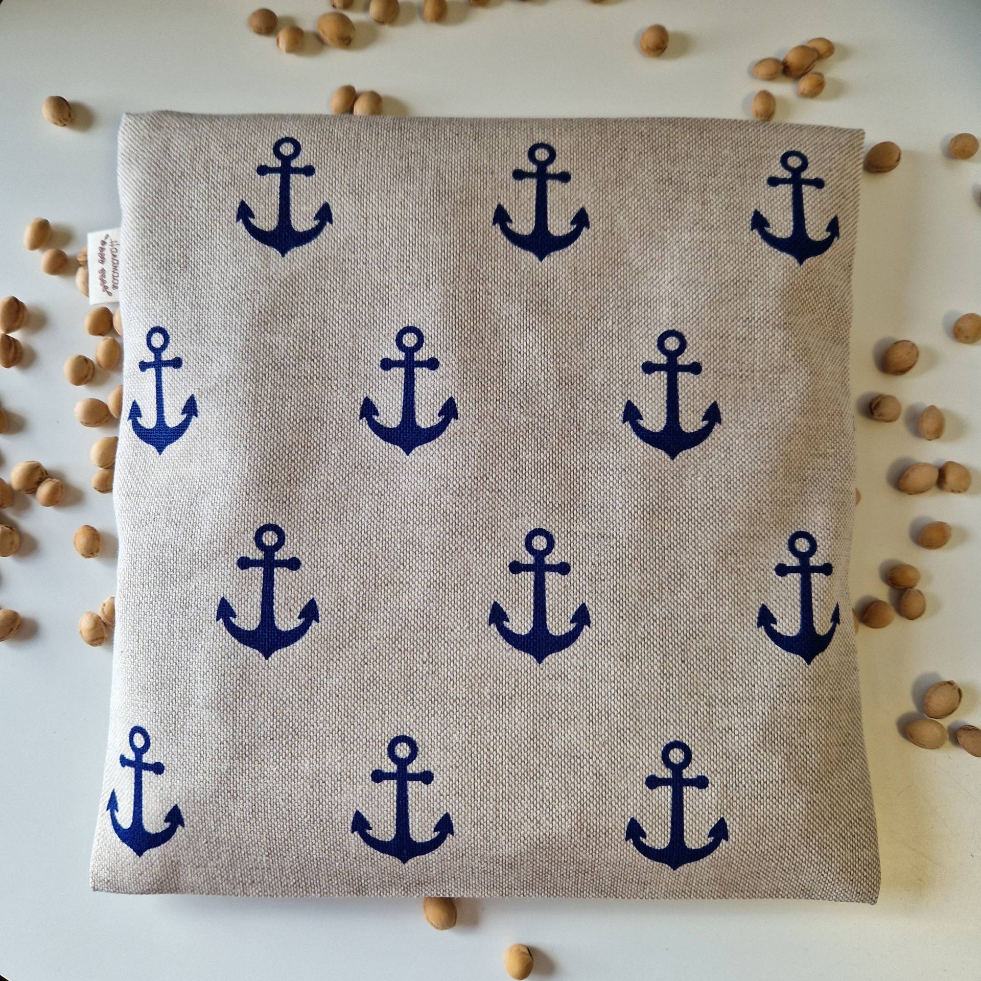 Kirschkernkissen Mit Extra Bezug Körnerkissen Wärmekissen Maritim Anker Beige Blau Ca. 21x21 cm Kissen Und Oder Kirschkernkissen Mit Extra Bezug Körnerkissen Wärmekissen Maritim Anker Beige Blau Ca. 21x21 cm Kissen Und Oder von Zwergennaehstube