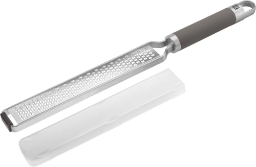 ZWILLING Pro Reibe, Zester, Länge: 38 cm, Rostfreier Edelstahl, Rutschfester und ergonomischer Griff, Grau ZWILLING Pro Reibe, Zester, Länge: 38 cm, Rostfreier Edelstahl, Rutschfester und ergonomischer Griff, Grau von ZWILLING